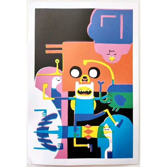 2014 Adventure Time Poster Finn The Human Jake The Dog E. Davis 16 x 11" DWJJ8 - Picture 2 of 2